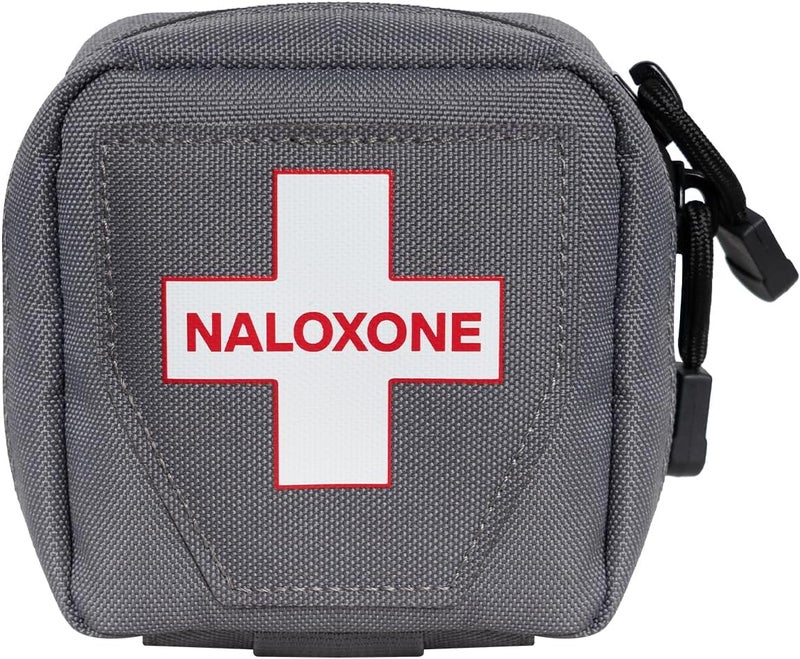 OVERDOSE KITS حقيبة مغناطيسية لنالوكسون للاستجابة للجرعة الزائدة (رمادي، مفرد) - نالوكسون غير متضمن - Image 1